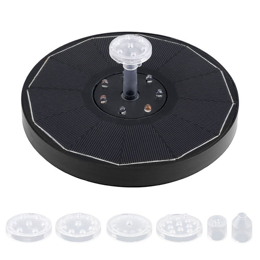 NNEDSZ Floating Solar Pond Water Fountain Pump Outdoor Fountains LED Light-0