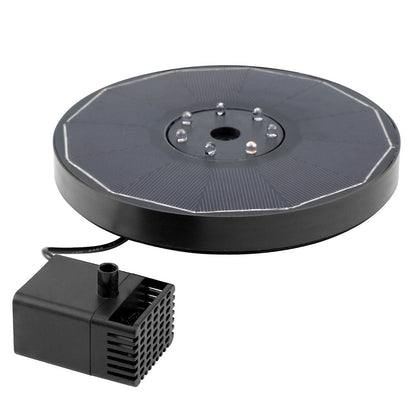 NNEDSZ Floating Solar Pond Water Fountain Pump Outdoor Fountains LED Light-3