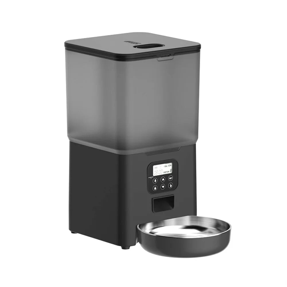 6L TuYa Wi-Fi Or Button Automatic Timmer Pet Feeder Smart Feed Dog Cat Feeder App For Pet  Voice Recorder Food Dispenser Bowl