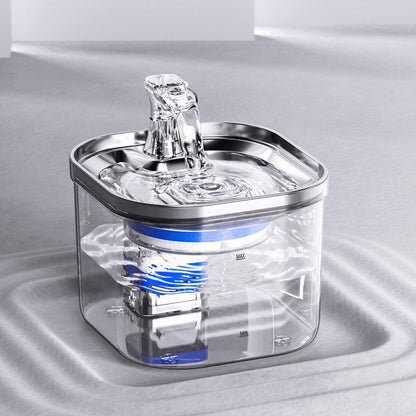 Pet Cat Dog Stainless Steel Automatic Water Dispenser Intelligent Fountain